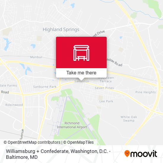 Williamsburg + Confederate map