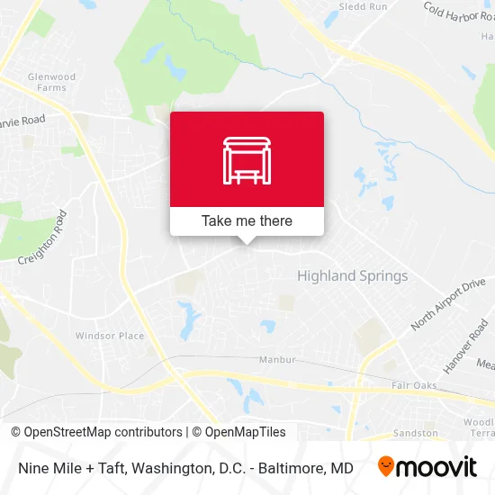 Nine Mile + Taft map