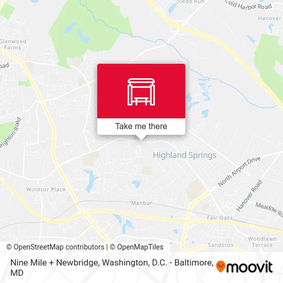 Nine Mile + Newbridge map