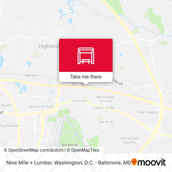 Nine Mile + Lumber map