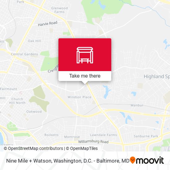 Nine Mile + Watson map