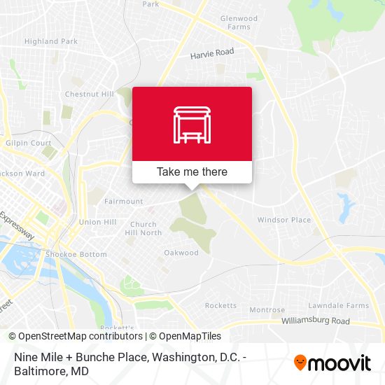 Mapa de Nine Mile + Bunche Place