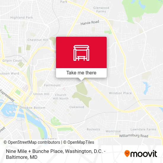 Nine Mile + Bunche Place map