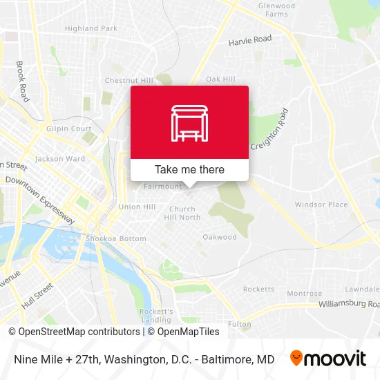 Nine Mile + 27th map