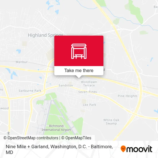 Nine Mile + Garland map