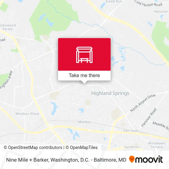 Nine Mile + Barker map