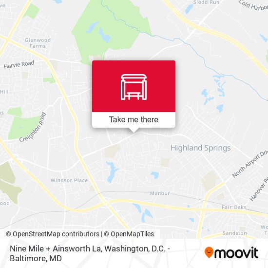 Mapa de Nine Mile + Ainsworth La