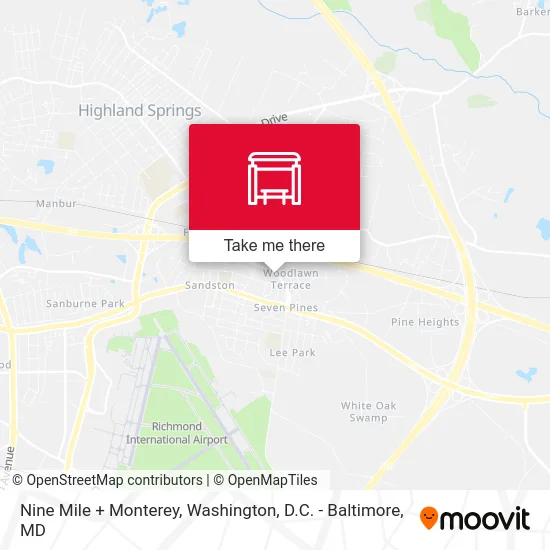 Nine Mile + Monterey map