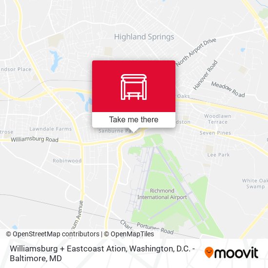 Williamsburg + Eastcoast Ation map