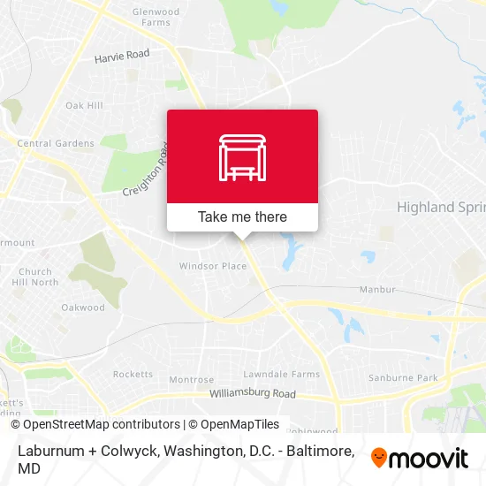 Laburnum + Colwyck map