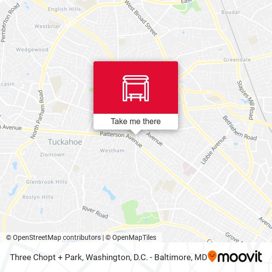 Mapa de Three Chopt + Park