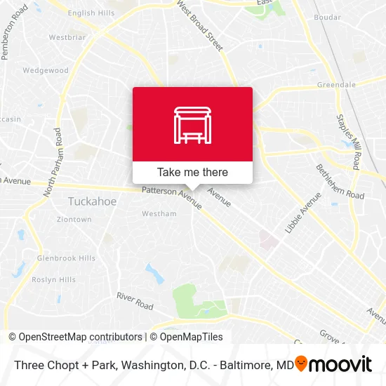 Three Chopt + Park map