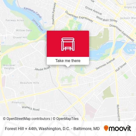 Forest Hill + 44th map