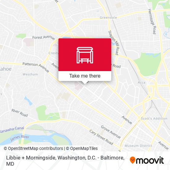 Libbie + Morningside map
