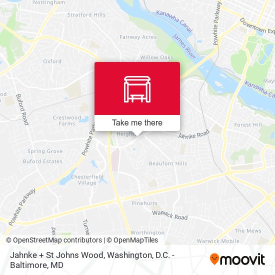 Jahnke + St Johns Wood map