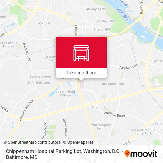 Mapa de Chippenham Hospital Parking Lot