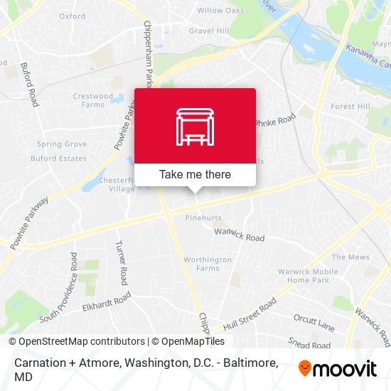 Carnation + Atmore map