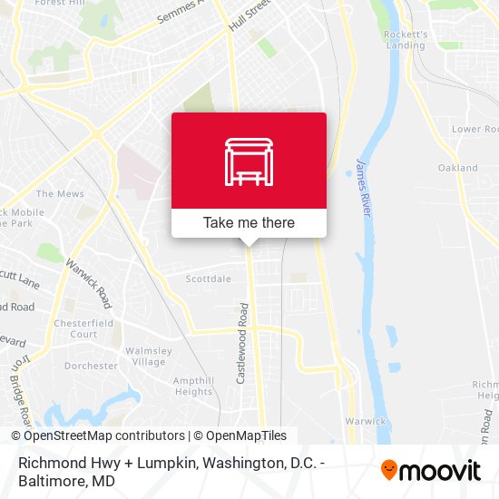 Mapa de Richmond Hwy + Lumpkin