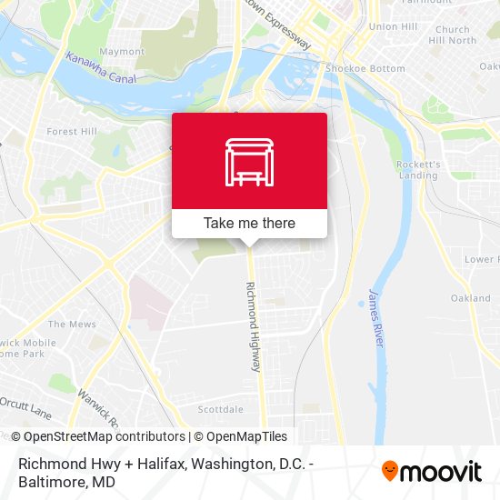 Richmond Hwy + Halifax map
