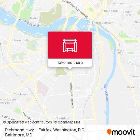 Richmond Hwy + Fairfax map