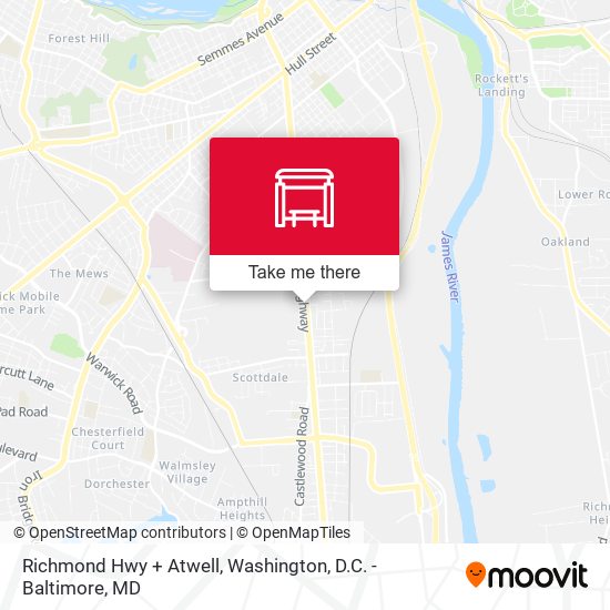 Richmond Hwy + Atwell map