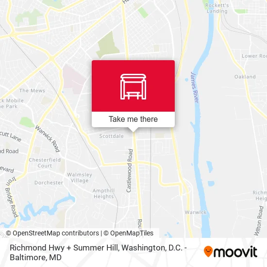 Richmond Hwy + Summer Hill map