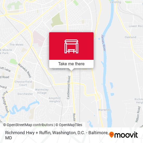 Richmond Hwy + Ruffin map