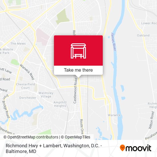 Mapa de Richmond Hwy + Lambert