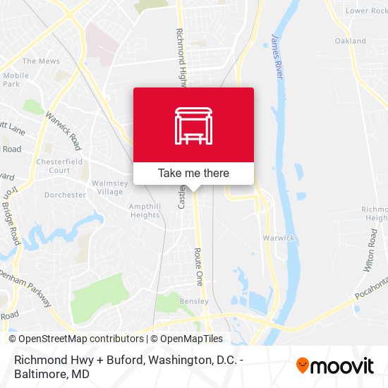 Mapa de Richmond Hwy + Buford