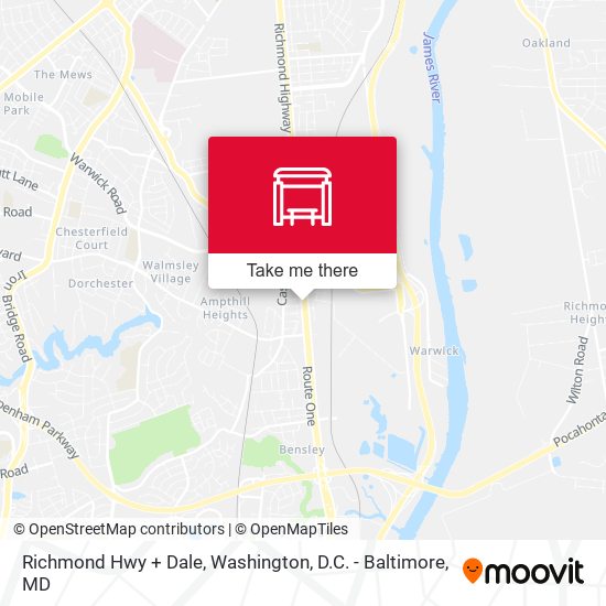 Mapa de Richmond Hwy + Dale