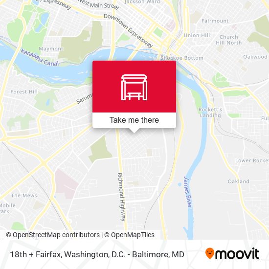 18th + Fairfax map