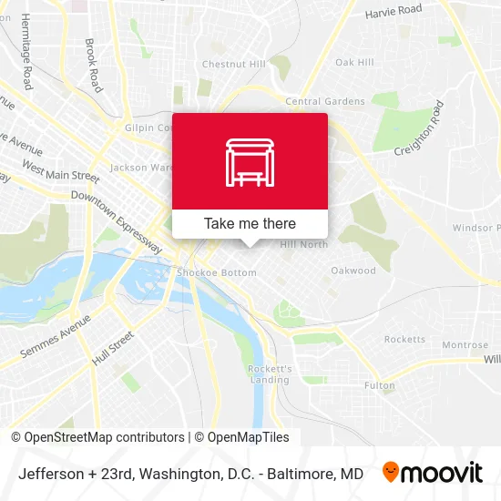 Jefferson + 23rd map