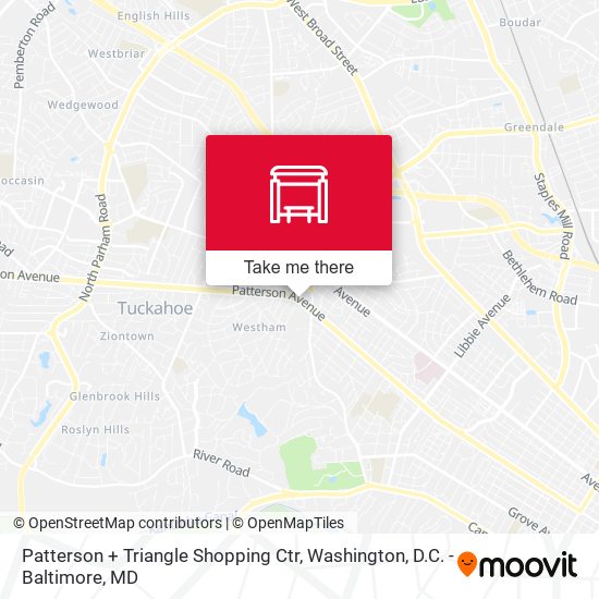 Patterson + Triangle Shopping Ctr map
