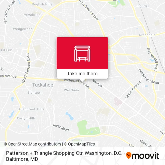 Patterson + Triangle Shopping Ctr map