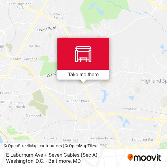 E Laburnum Ave + Seven Gables (Sec A) map