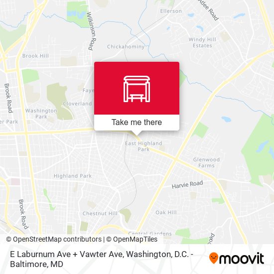 Mapa de E Laburnum Ave + Vawter Ave