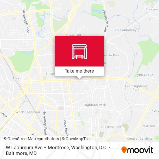 Mapa de W Laburnum Ave + Montrose