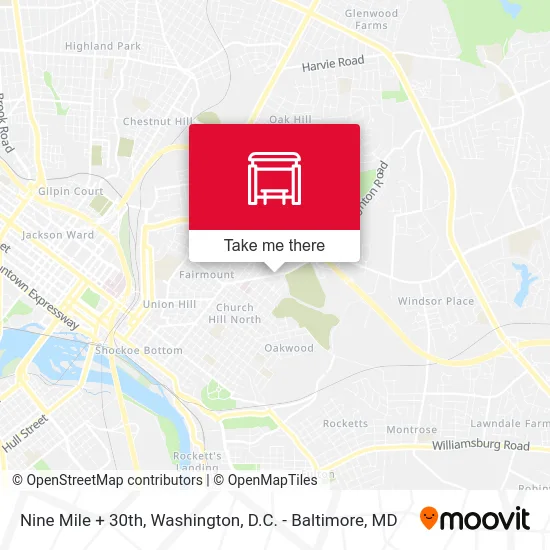 Nine Mile + 30th map