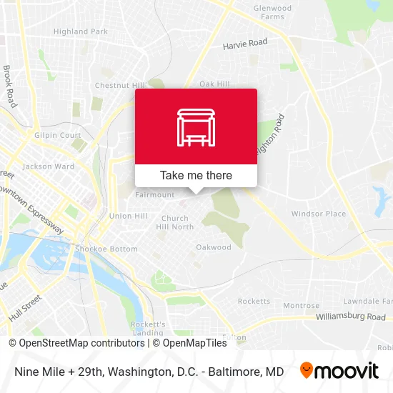 Nine Mile + 29th map