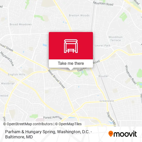 Parham & Hungary Spring map