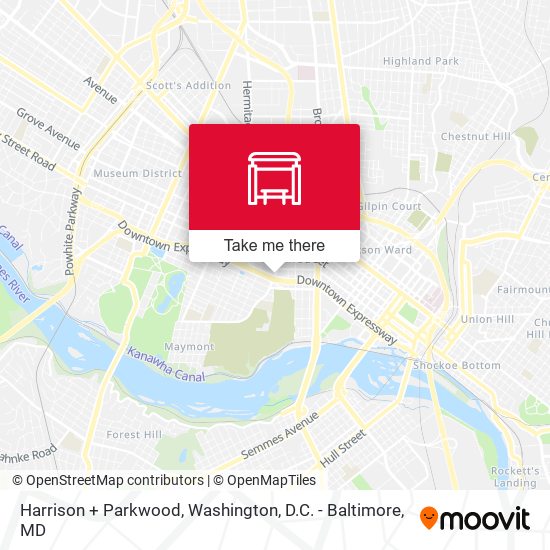 Mapa de Harrison + Parkwood