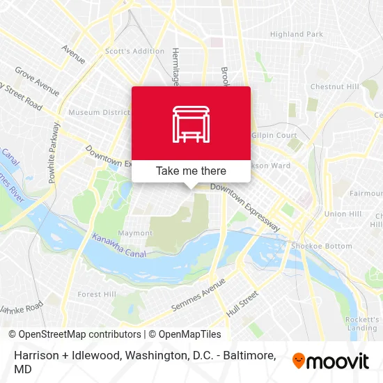 Harrison + Idlewood map