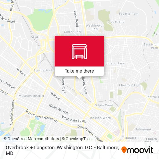 Mapa de Overbrook + Langston