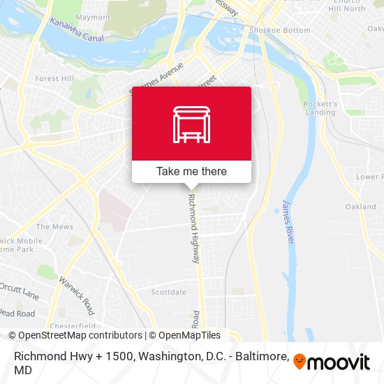Richmond Hwy + 1500 map
