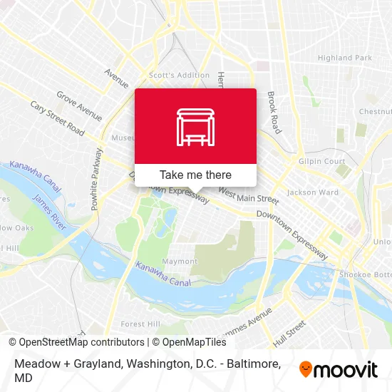 Meadow + Grayland map