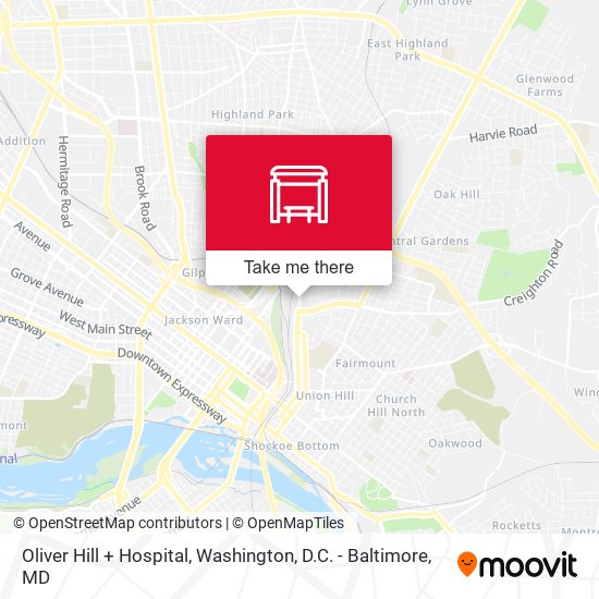 Mapa de Oliver Hill + Hospital