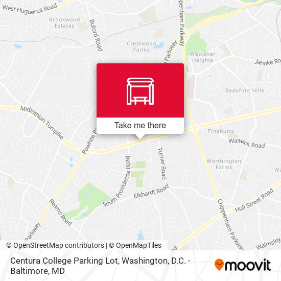 Centura College Parking Lot map