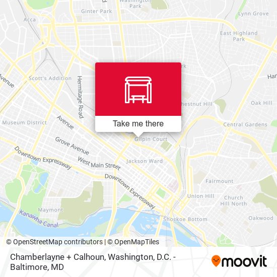 Chamberlayne + Calhoun map