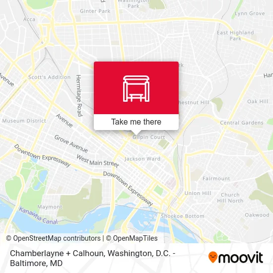 Chamberlayne + Calhoun map