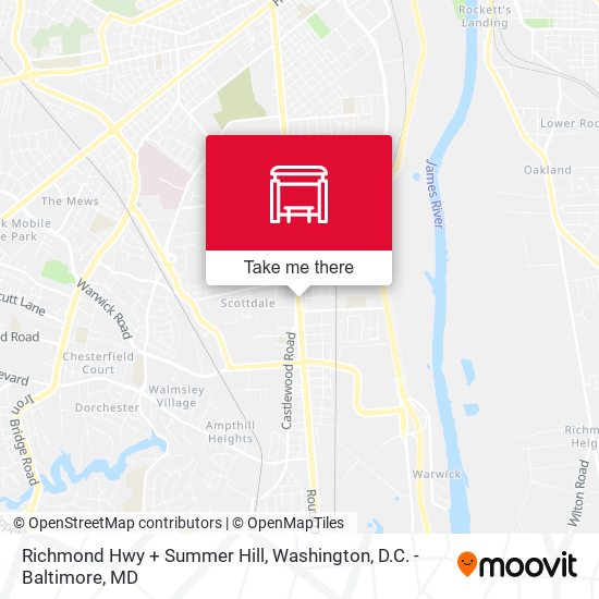Richmond Hwy + Summer Hill map